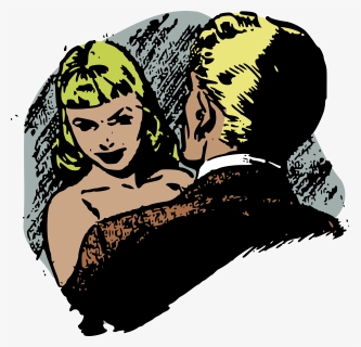 Retro Romance Clip Arts - Vintage Couple Transparent, HD Png Download, Free Download