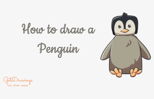 How To Draw A Penguin - Cartoon, HD Png Download, Free Download