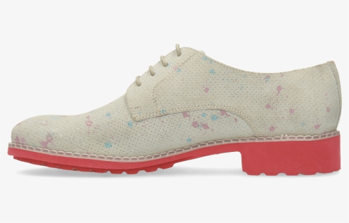 Derby Shoes Ella 11 White Dots Multi - Outdoor Shoe, HD Png Download, Free Download