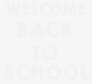 Welcome Back To School Clipart Black And White Banner, HD Png Download ...