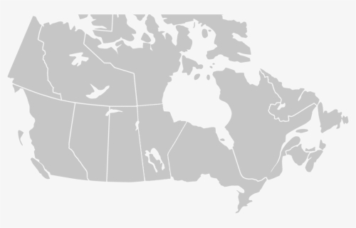 World Map Outline - Map Of Canada Png, Transparent Png, Free Download