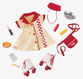 Today"s Special Waitress Uniform For 18-inch Dolls - Our Generation Retro Outfit, HD Png Download, Free Download