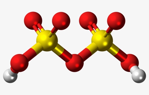 Pyrosulfuric Acid Molecule Ball - Acido Disulfurico Formula, HD Png Download, Free Download