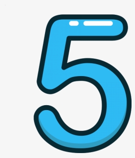 Number Five Blue, HD Png Download, Free Download