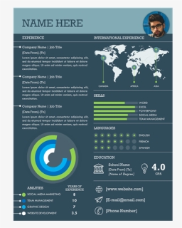 Infographic Resume Template Word Free Download, HD Png Download, Free Download