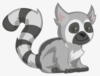 Ring Tailed Lemur Clipart , Png Download - Ring Tailed Lemur Cartoon, Transparent Png, Free Download