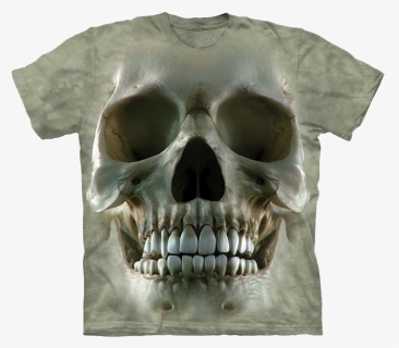 Skull Face Shirt - Mountain T Shirts Skull, HD Png Download, Free Download