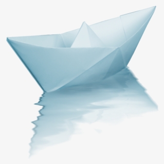Water Paper Boat Swim Ftestickers - Png Paper Boat, Transparent Png, Free Download