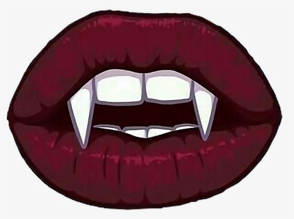 Transparent Lips - Vampire Lips Transparent Png, Png Download, Free Download