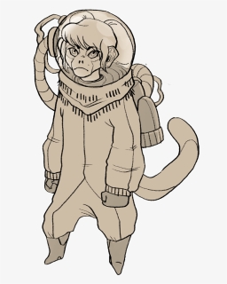 Monkey Full Outfit For Portfolio - Sketch, HD Png Download, Free Download