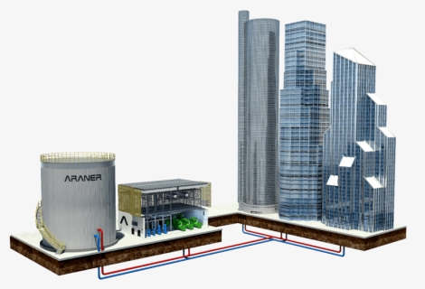 District Cooling System - Commercial Building, HD Png Download, Free Download