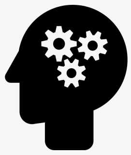 Nlp Sign Of Gears In Bald Male Head - Gear Icon, HD Png Download, Free Download