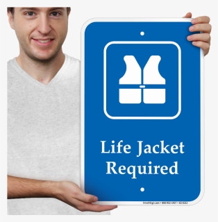 Life Jacket Required, Safety Vests Symbol Sign - Life Jacket Required Sign, HD Png Download, Free Download