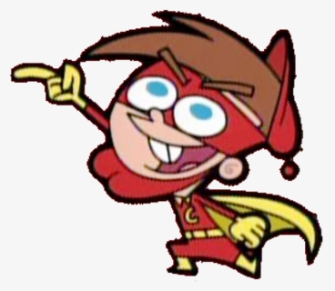 Timmy Wearing Red Dress - Timmy Turner Superhero Chin, HD Png Download, Free Download