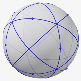 Spherical Polyhedron With Great Circles, 8 B - Great Circle Polyhedron, HD Png Download, Free Download