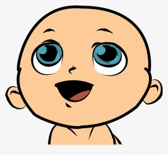 Baby Clip Art - Happy Baby Face Clipart, HD Png Download, Free Download