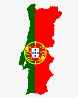 Uefa Euro 2004 Flag Map - Portugal Map With Flag, HD Png Download, Free Download
