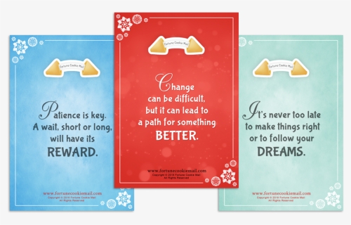 Fortune Cookie Mail Card Samples - Flyer, HD Png Download, Free Download