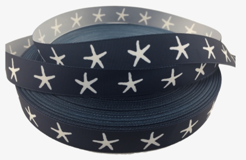 Ribbons [tag] Star Fish Grosgrain Ribbons 7/8″, Navy - Embroidery, HD Png Download, Free Download