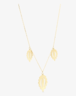 Trio Leaves Necklace, Two Tone Gold - Pendant, HD Png Download, Free Download