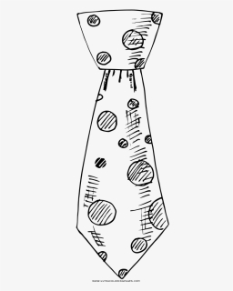 Neck Tie Coloring Page - Sketch, HD Png Download, Free Download