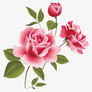 Pink Rose Clipart Pink Rose Art Picture Clipart Clipart - Pink Roses Clipart, HD Png Download, Free Download