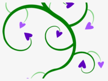 Transparent Green Vines Png - Transparent Background Heart Flowers Clip Art, Png Download, Free Download