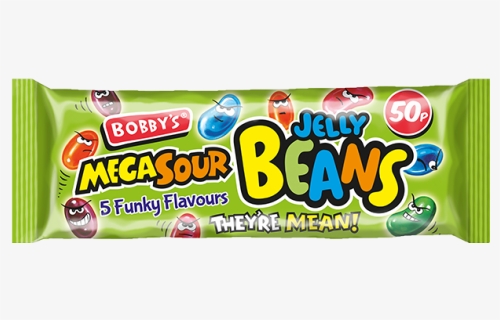 Mega Sour Jelly Beans - Snack, HD Png Download, Free Download