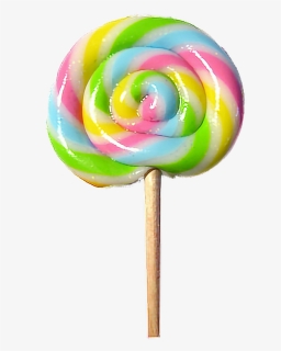 Transparent Lolipop Png - Rainbow Lollipop, Png Download, Free Download