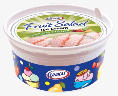 Ice Cream Cup Fruit Salad - Vanilla Cup Ice Cream, HD Png Download, Free Download