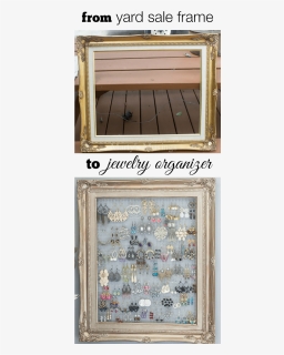 Transparent Jewelry Display Clipart - Wood Frame Earring Holder, HD Png Download, Free Download