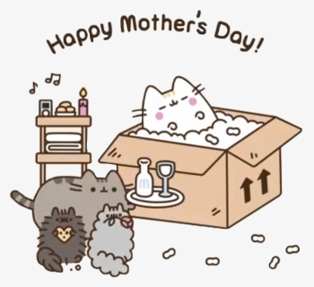 Transparent Fat Cat Clipart - Pusheen Happy Mothers Day, HD Png Download, Free Download