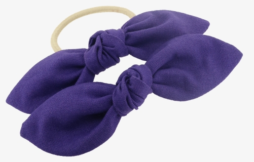 Purple School Bow - Suede, HD Png Download, Free Download