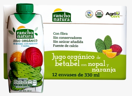 Caja De 12 Jugos De Betabel Con Naranja Y Nopal - Strawberry, HD Png Download, Free Download