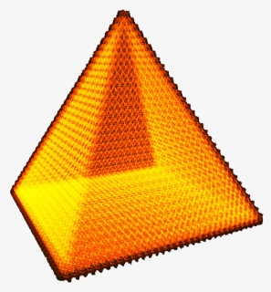 Orange Pyramid Clip Art - Gold Pyramid Png, Transparent Png, Free Download