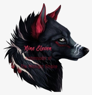 De Lobo Alfa Desenho , Png Download - Red And Black Wolf Art, Transparent Png, Free Download