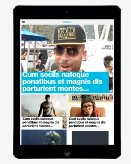 Mtv News Ipad Screens 02 - Portable Communications Device, HD Png Download, Free Download