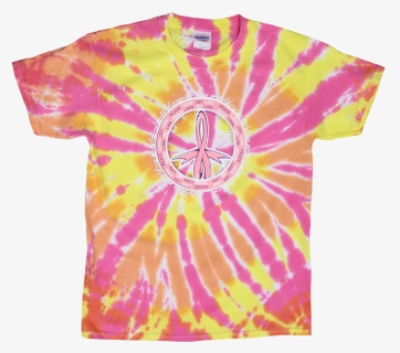 Peace Love Life Tie Dye T Shirt - Active Shirt, HD Png Download, Free Download