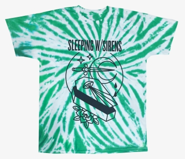 Green Tie Dye Unisex Tee Featuring The Blood Moon Design, HD Png Download, Free Download