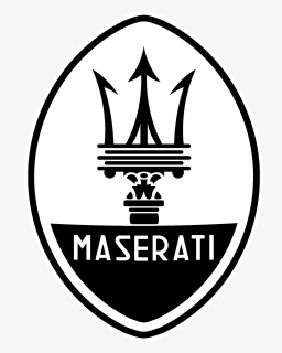 Maserati Logo Black And White - Transparent Maserati Logo, HD Png Download, Free Download