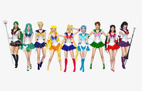 Transparent Sailor Moon Hair Png - Sims 4 Sailor Moon Outfit, Png Download, Free Download