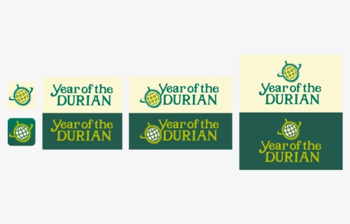 Year Of The Durian Logo In All Of Its Forms - Sign, HD Png Download, Free Download