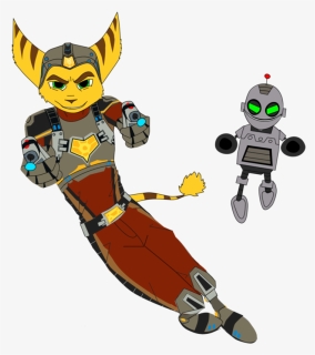 Ratchet And Clank Clipart , Png Download - Ratchet And Clank Line Art, Transparent Png, Free Download