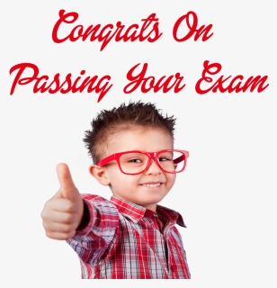 Congrats On Passing Your Exam Png Free Image Download - Boy Thumbs Up Png, Transparent Png, Free Download
