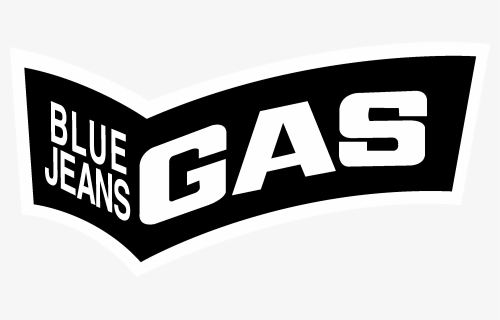 Blue Jeans Gas Logo Black And White - Graphics, HD Png Download, Free Download