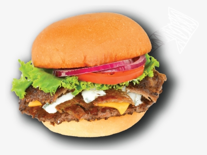 Gyro Cheese Burger Png , Png Download - Cheeseburger, Transparent Png, Free Download