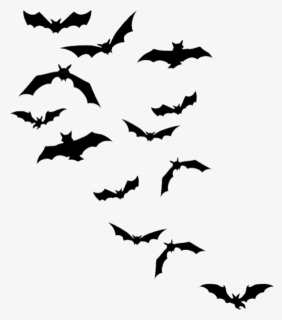 Chauves-souris Png, Tube Halloween - Bat Silhouettes, Transparent Png, Free Download