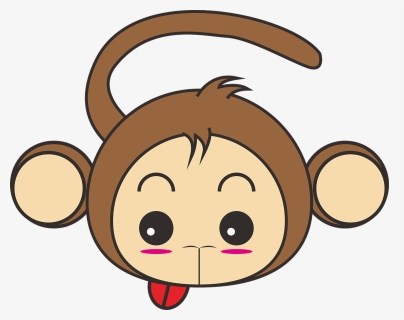 Cute Monkey Cartoon Png, Transparent Png, Free Download