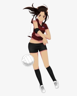 Volleyball By Exelionstar Clipart , Png Download - Girl Playing Volleyball Anime, Transparent Png, Free Download