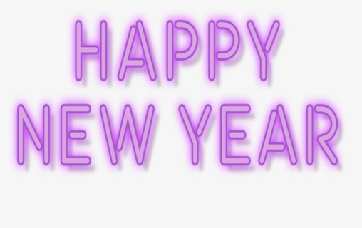 Happy New Year 2020 Neon Png, Transparent Png, Free Download